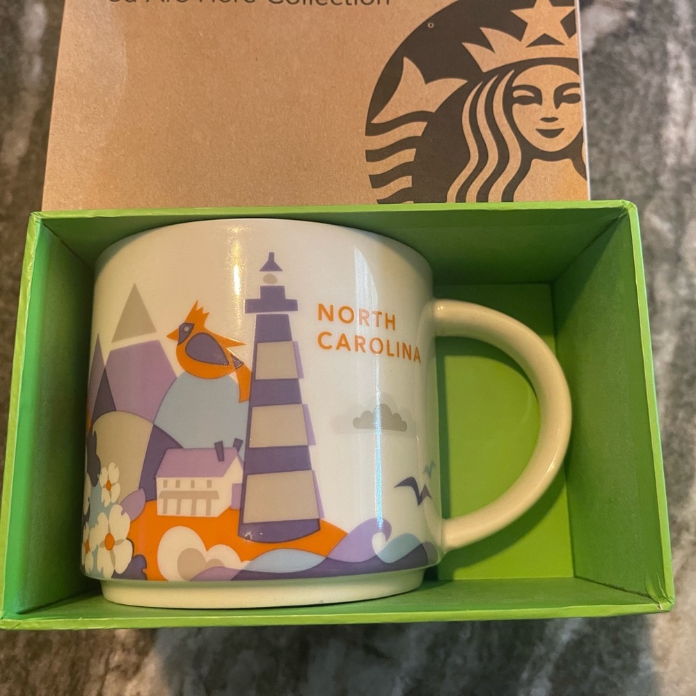 Starbucks Are We Here Mug ..North Carolina